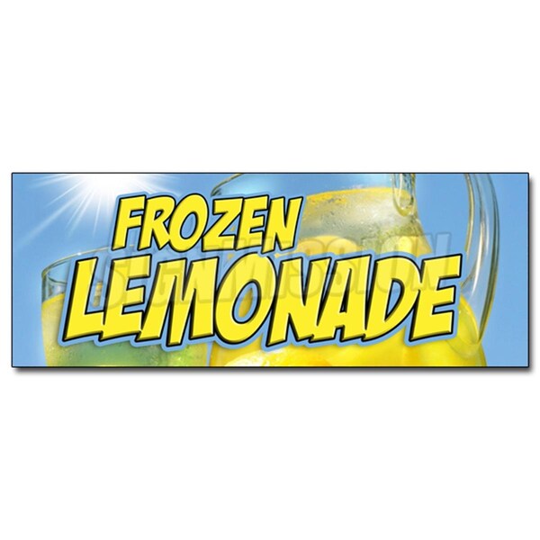 Amistad 24 in. Frozen Lemonade Decal Sticker - Slushie Smoothie Sugar Sweet Carnival AM3886758 - main